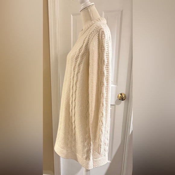 Women’s Coach Host pick ❤️Cable knit sweater dress cream Size XL true to size - Picture 2 of 14